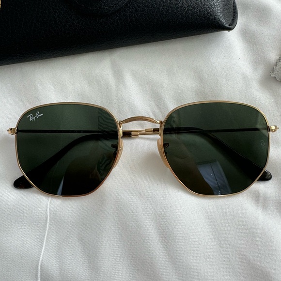 Ray-Ban Hexagonal Aviator Sunglasses - Picture 1 of 7